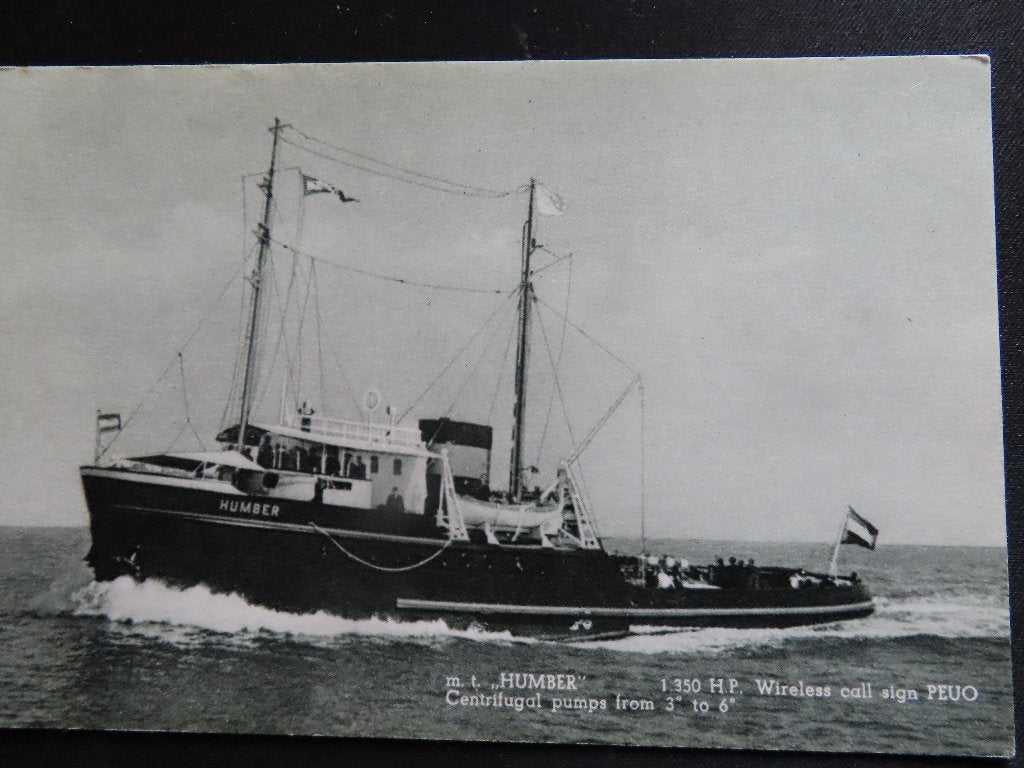ansichtkaart sleepboot "Humber" Smit & co, Verzamelen, Ophalen of Verzenden, Gebruikt, Motorboot, Kaart, Foto of Prent
