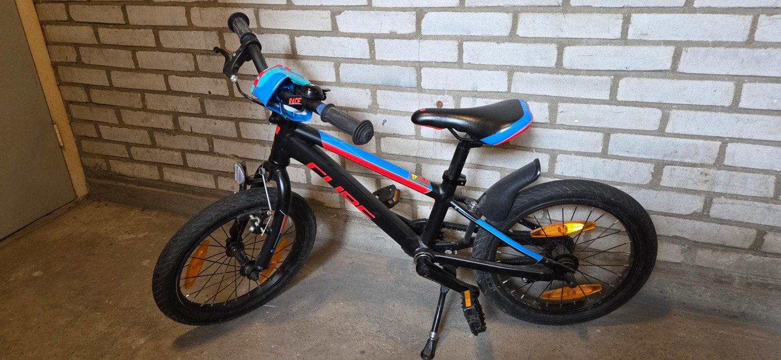 Kinderfiets cuby160 met zij wielen, Ophalen, Gebruikt, Staal, Minder dan 16 inch
