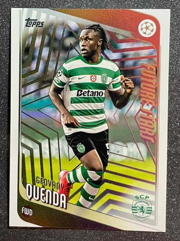 Topps UCC Flagship ‘26   FUTURE STARS   QUENDA   SPORTING, Verzenden, Zo goed als nieuw, Plaatje