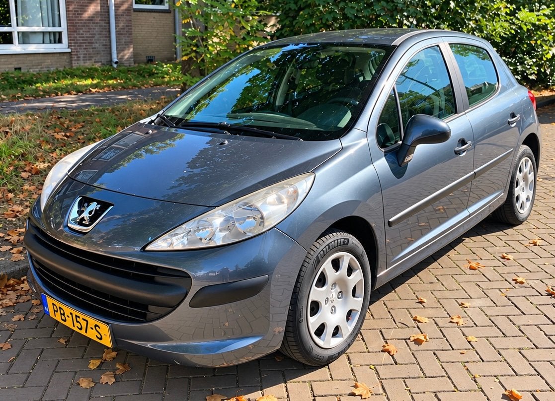 Peugeot 207 1.4 16V XR 5DRS 2007 ✅, Auto's, 1360 cc, Zwart, 49 €/maand, Handgeschakeld