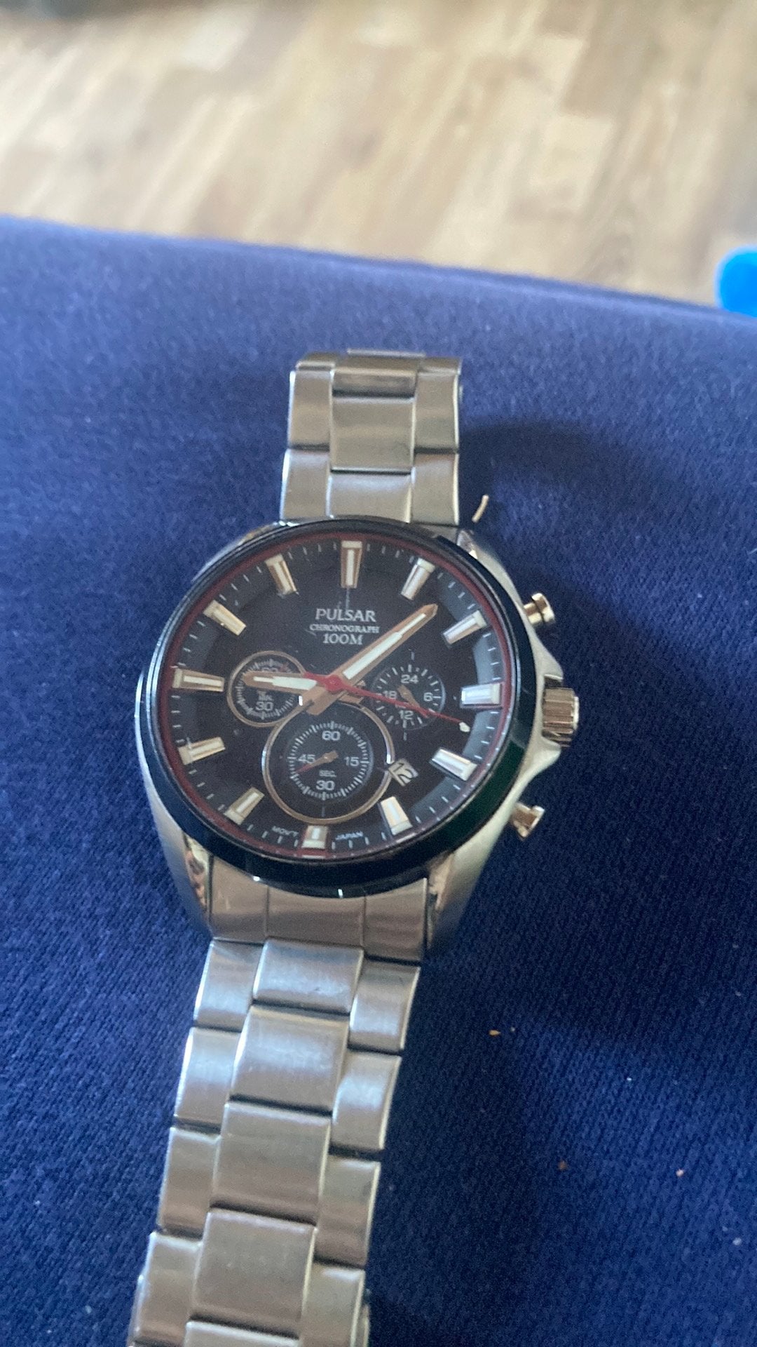 Pulsar horloge, Ophalen of Verzenden, Zo goed als nieuw, Staal, Overige merken