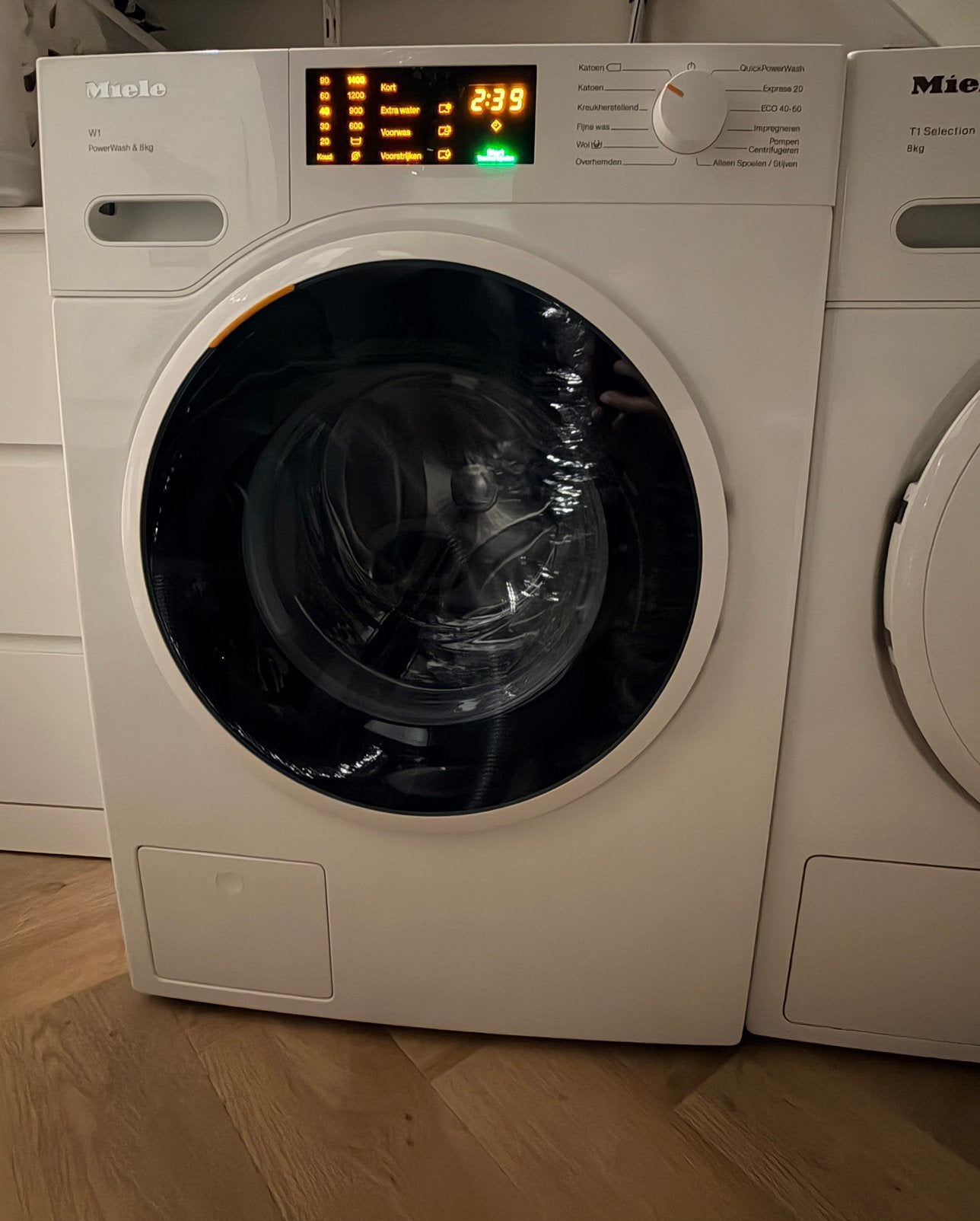 Miele WWD 320 WCS wasmachine, Witgoed en Apparatuur, Wasmachines, Ophalen, Zo goed als nieuw, Voorlader, 85 tot 90 cm