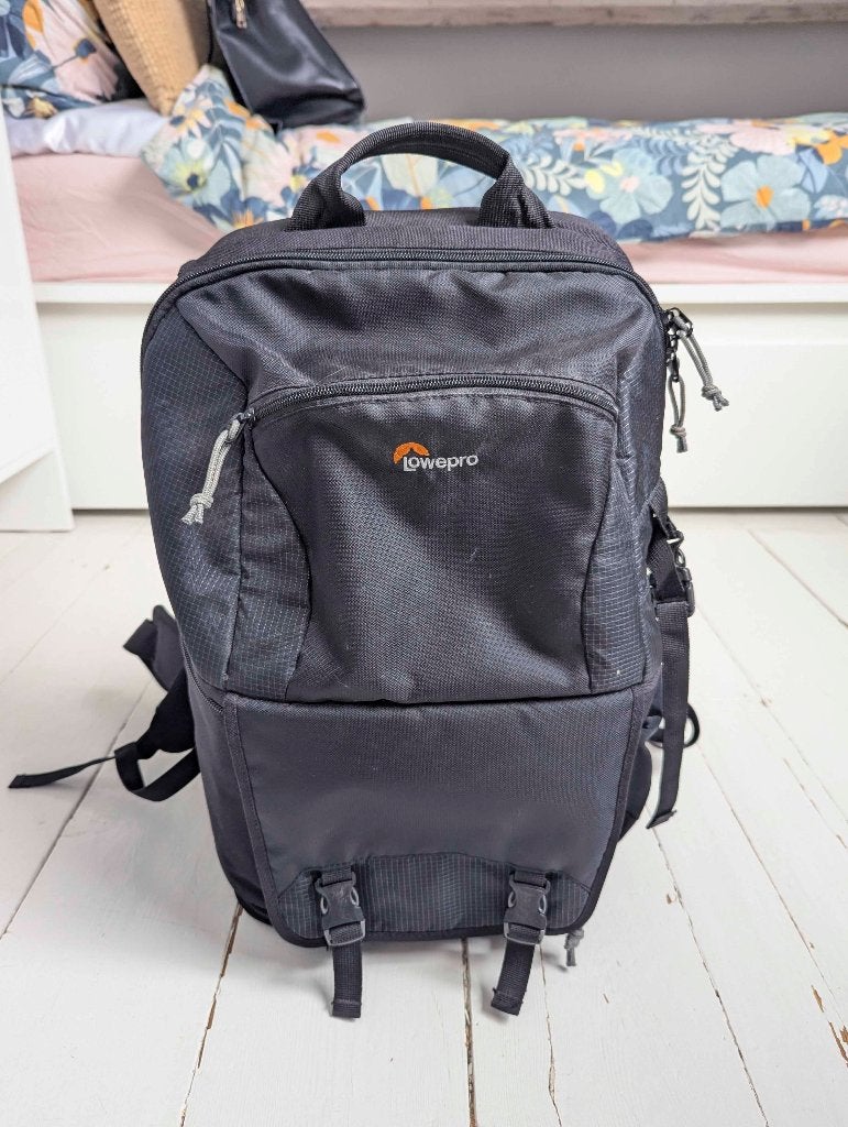 Lowepro Fastpack BP 250 AW II Rugzak, Rugtas, Ophalen of Verzenden, Zwart, Voorvak
