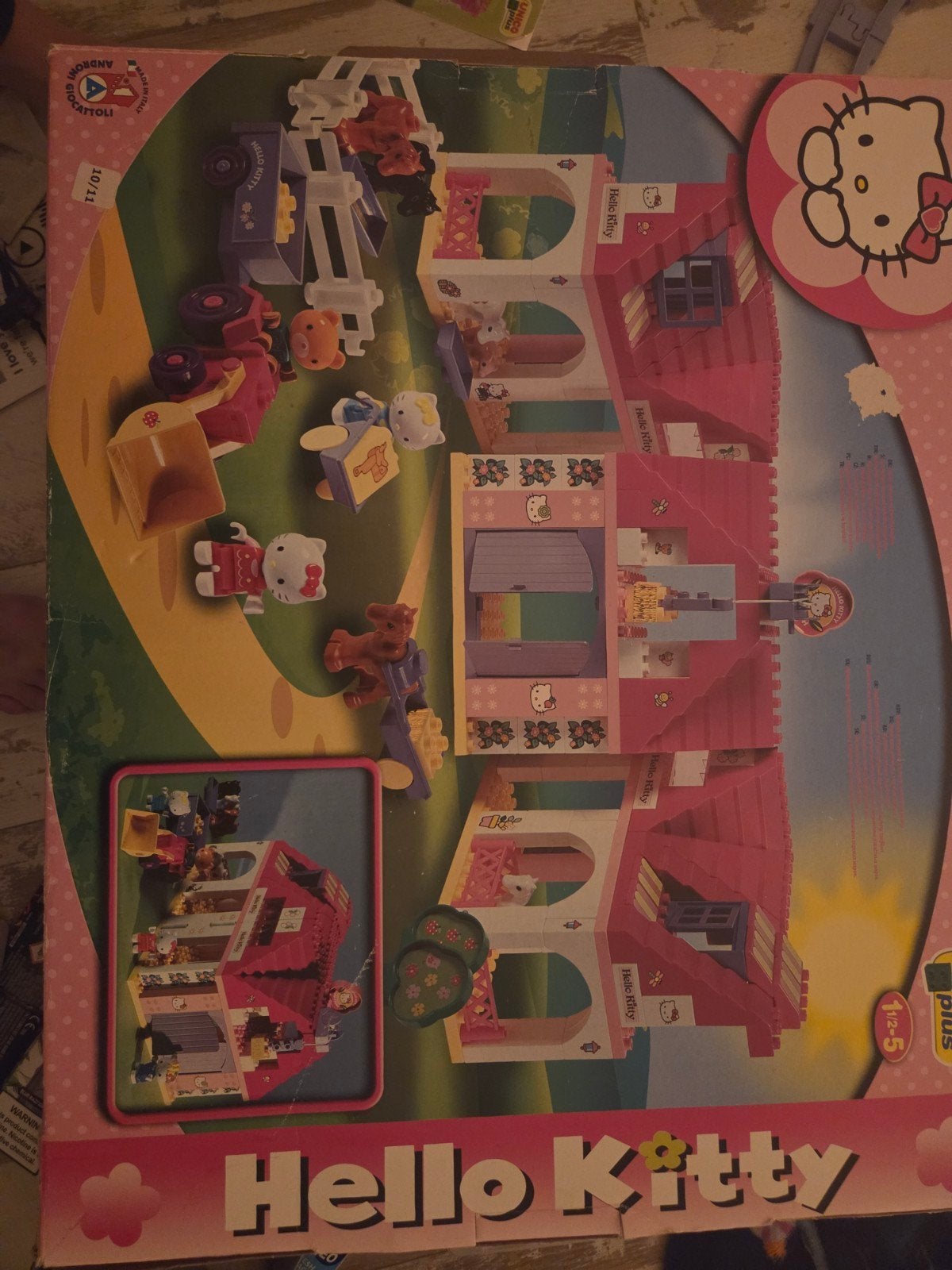 Hello Kitty Unico Plus Speelset: Stal & Huis (Gebruikt), Kinderen en Baby's, Ophalen, Gebruikt, Overige merken