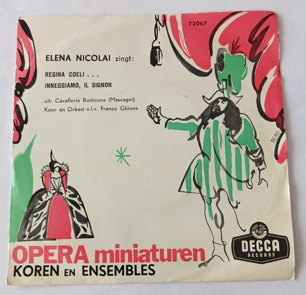 72067 - Opera miniaturen - Koren en Ensembles, Cd's en Dvd's, Vinyl Singles, Ophalen of Verzenden, Gebruikt, Klassiek, Single