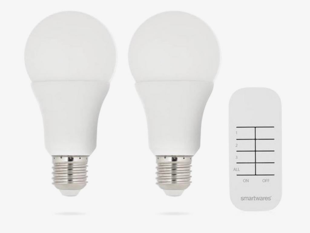 Smartwares dimbare E27 lamp set 9W met afstandsbediening, Huis en Inrichting, Lampen | Losse lampen, Ophalen of Verzenden, Nieuw