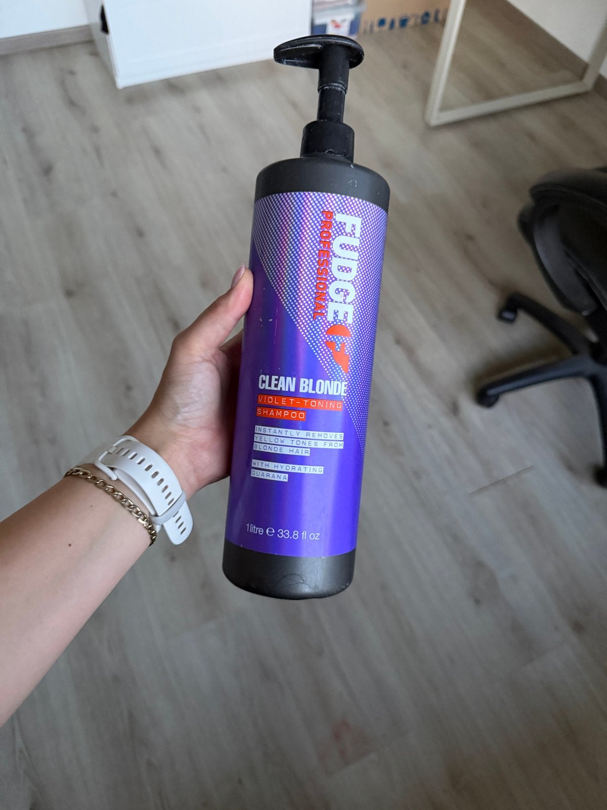 Fudge Clean Blonde Violet-Toning Shampoo (1 liter), Ophalen, Zo goed als nieuw, Shampoo of Conditioner