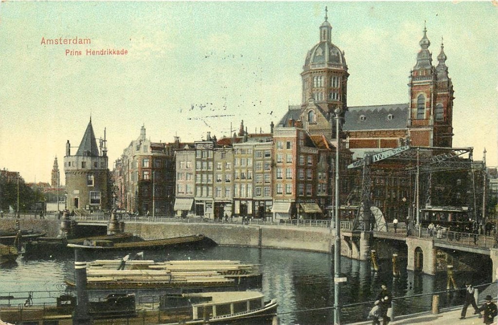 701-222-017 Amsterdam Prins Hendrikkade, Verzenden, Voor 1920, Noord-Holland