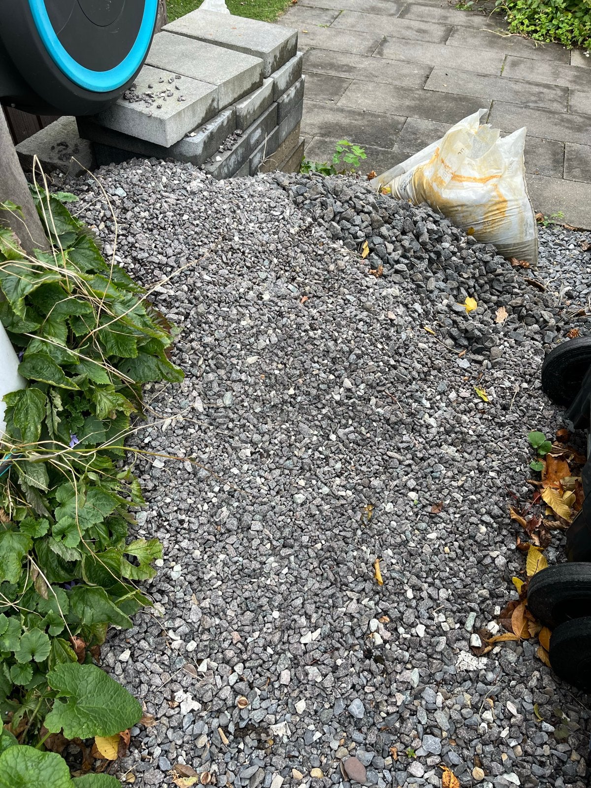 Grijs split grind voor tuin of oprit, Ophalen, Gebruikt, Grijs, Grind