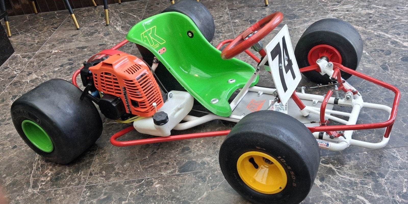 Puffo kinderkart, Ophalen