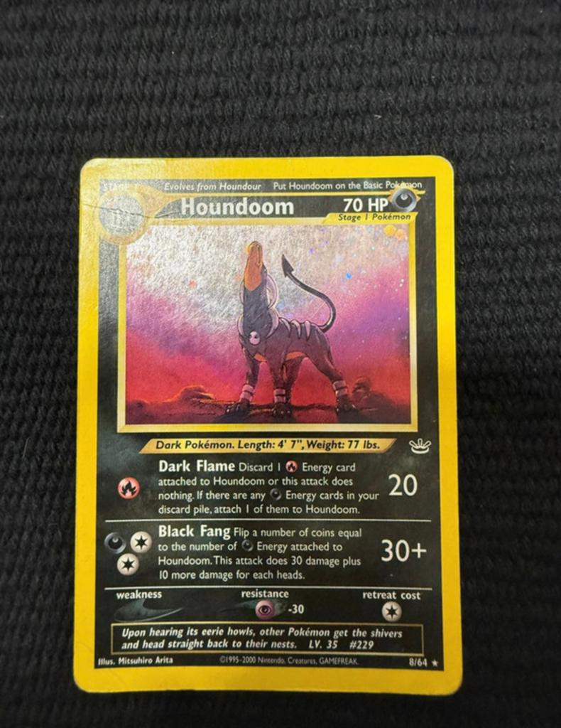 Pokemon - Houndoom Holo Rare [Neo Revelation], Verzenden, Gebruikt, Losse kaart, Foil