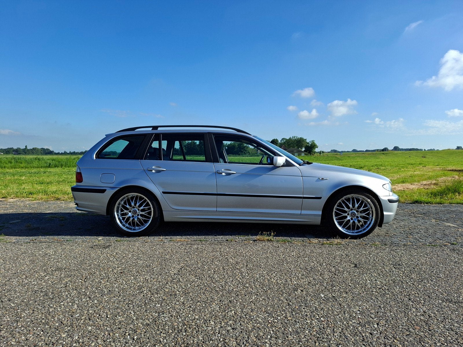 BMW 3-Serie 2.2 I 320 Touring AUT 2002 Grijs LPG automaat, Auto's, Achterwielaandrijving, Zwart, 163 pk, Particulier