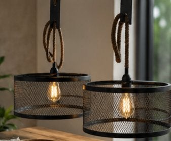 Hanglamp, Ophalen, Zo goed als nieuw, Metaal, Minder dan 50 cm