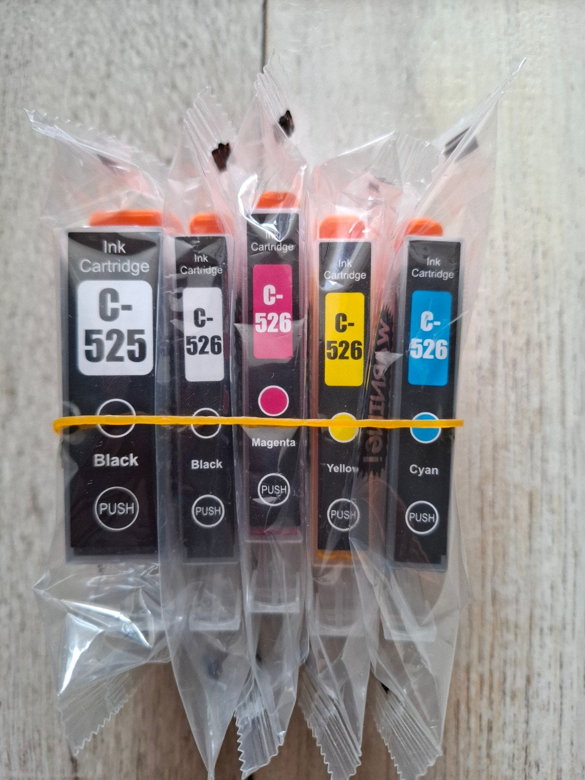 Inktcartridges C-525/C-526 - Zwart, Magenta, Geel, Cyaan, Ophalen of Verzenden, Nieuw, Cartridge