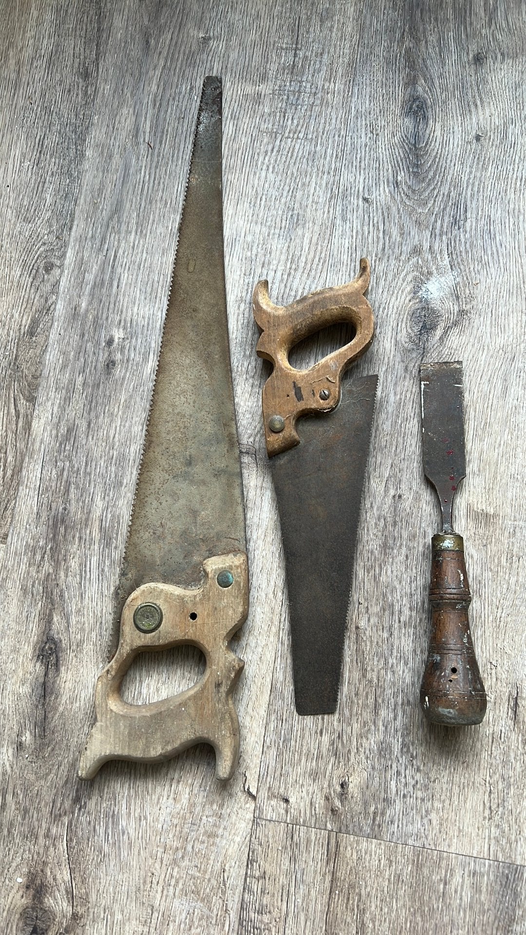 Antieke zagen en beitel, Antiek en Kunst, Antiek | Gereedschap en Instrumenten, Ophalen