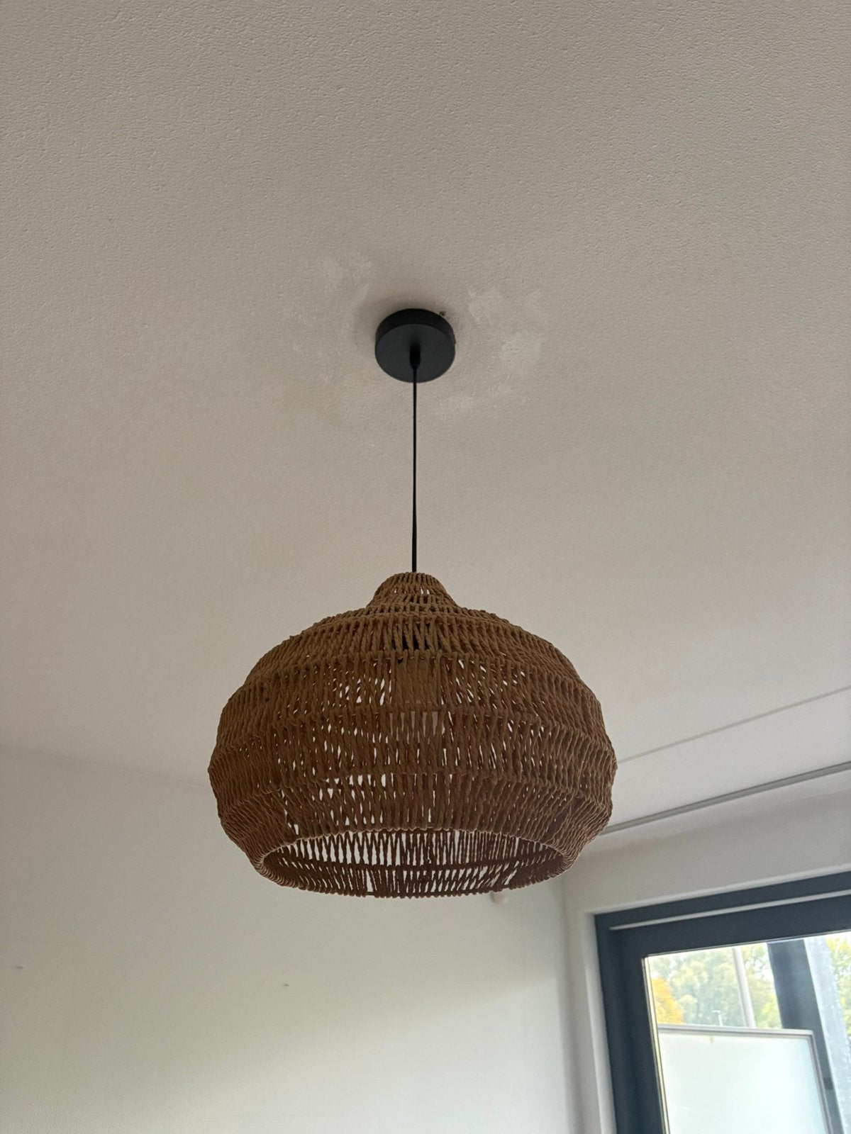 Hanglamp rotan Trimu naturel Kwantum, Ophalen of Verzenden, Zo goed als nieuw
