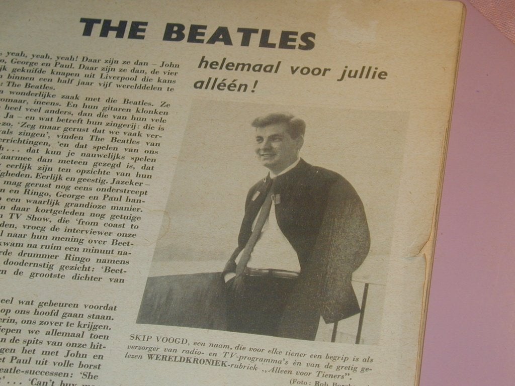 Beatles . Uniek werk Skip Voogd Jaren 60 60 Bladzijde, Verzamelen, Ophalen of Verzenden, Zo goed als nieuw, Boek, Tijdschrift of Artikel