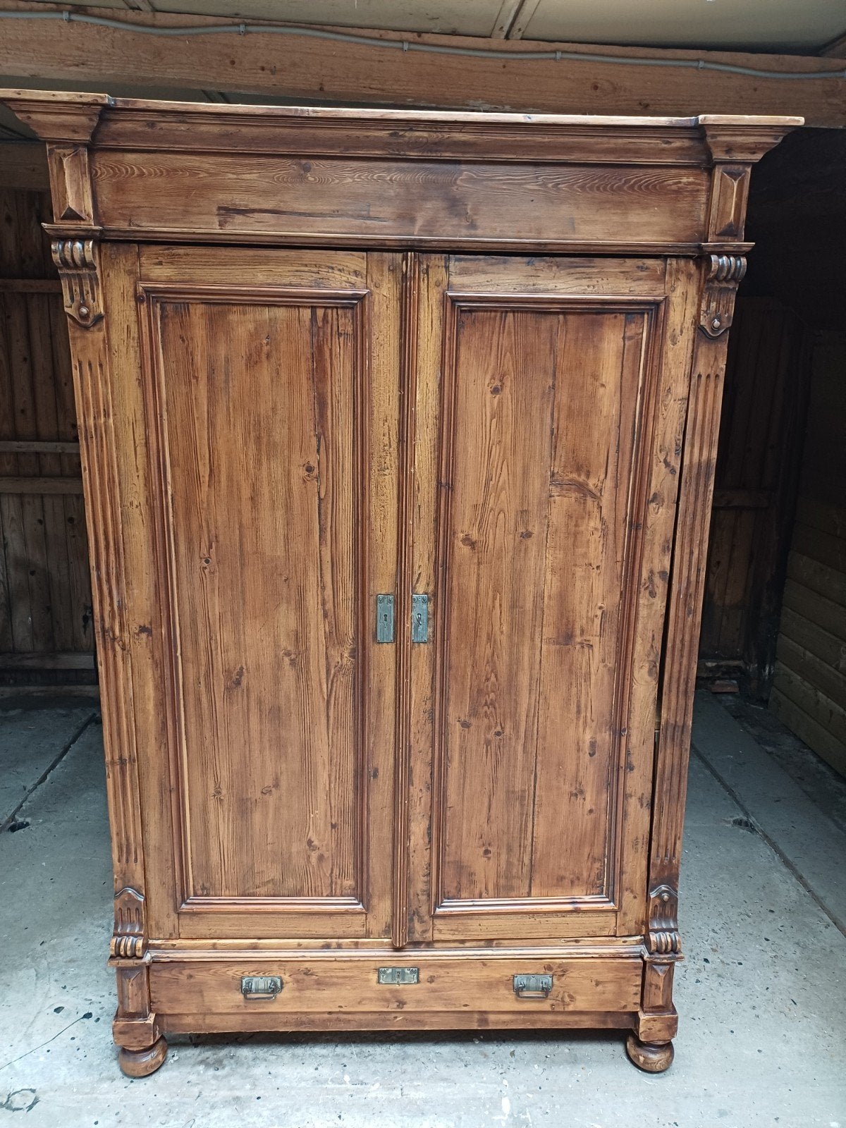 Antiek Brocante grenen meidenkast., Antiek en Kunst, Antiek | Meubels | Kasten, Ophalen