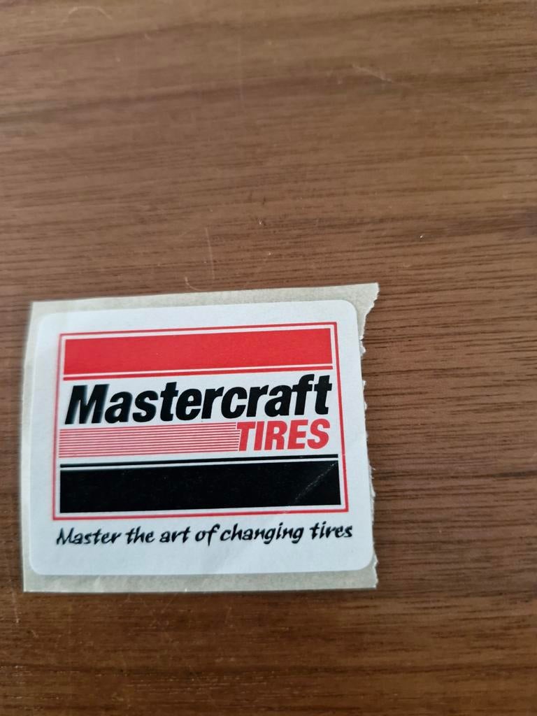 6910 Mastercraft Tires sticker, Ophalen of Verzenden