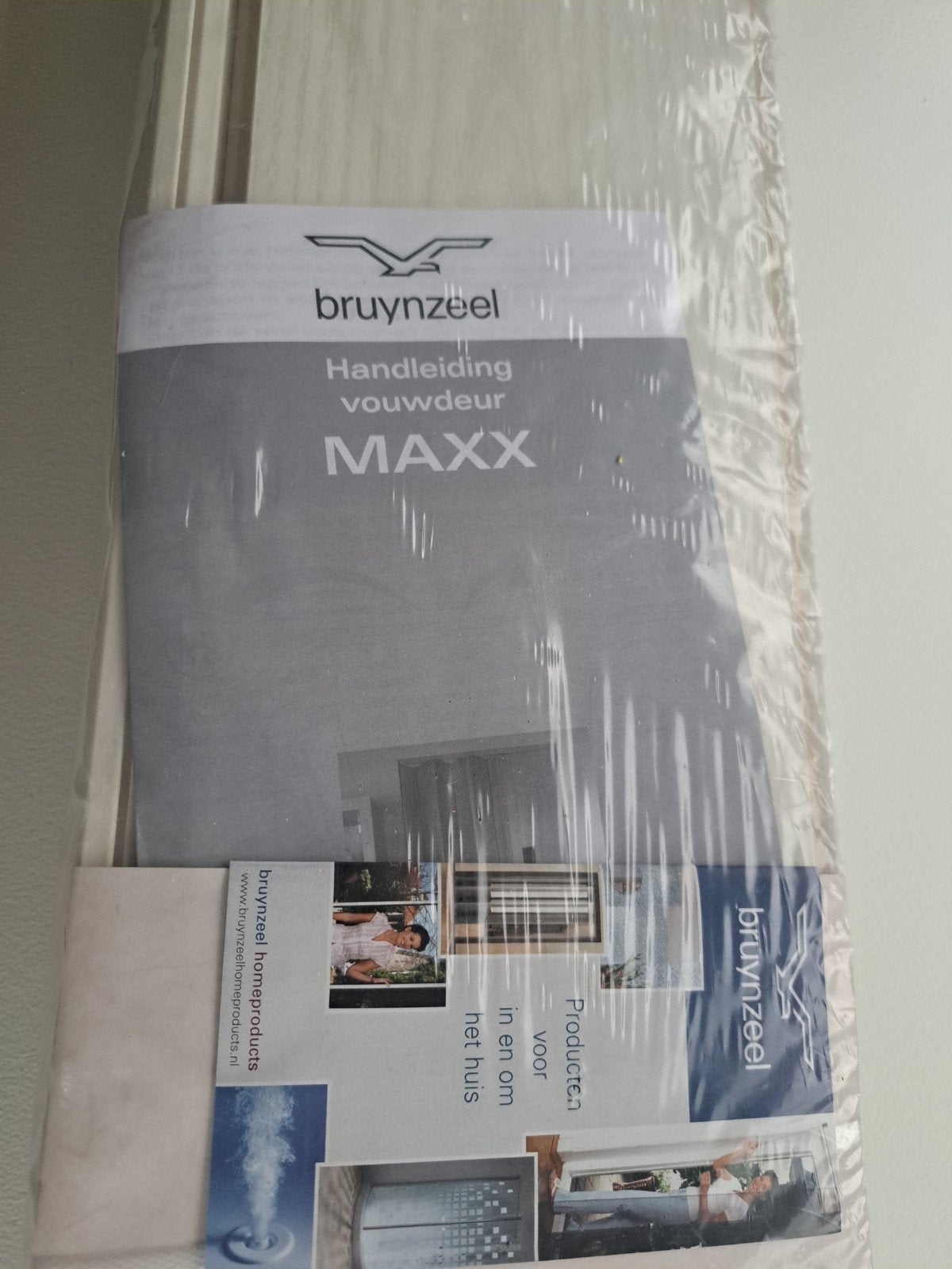 Bruynzeel Maxx Kunststof Vouwdeur Wit-essen, Ophalen, Kunststof, 80 tot 100 cm, Binnendeur