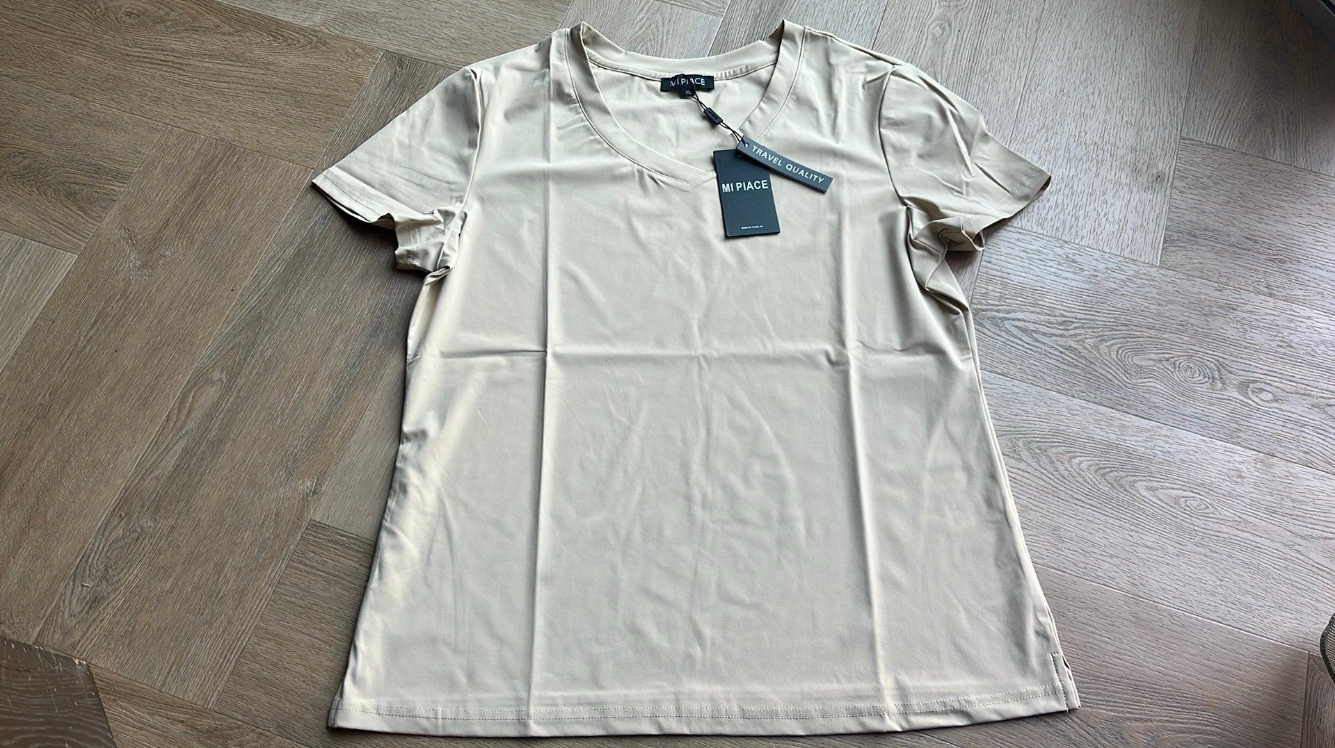 Dames shirt maat XL Mi Piace, Kleding | Dames, Beige, Maat 46/48 (XL) of groter, Ophalen of Verzenden, Zo goed als nieuw