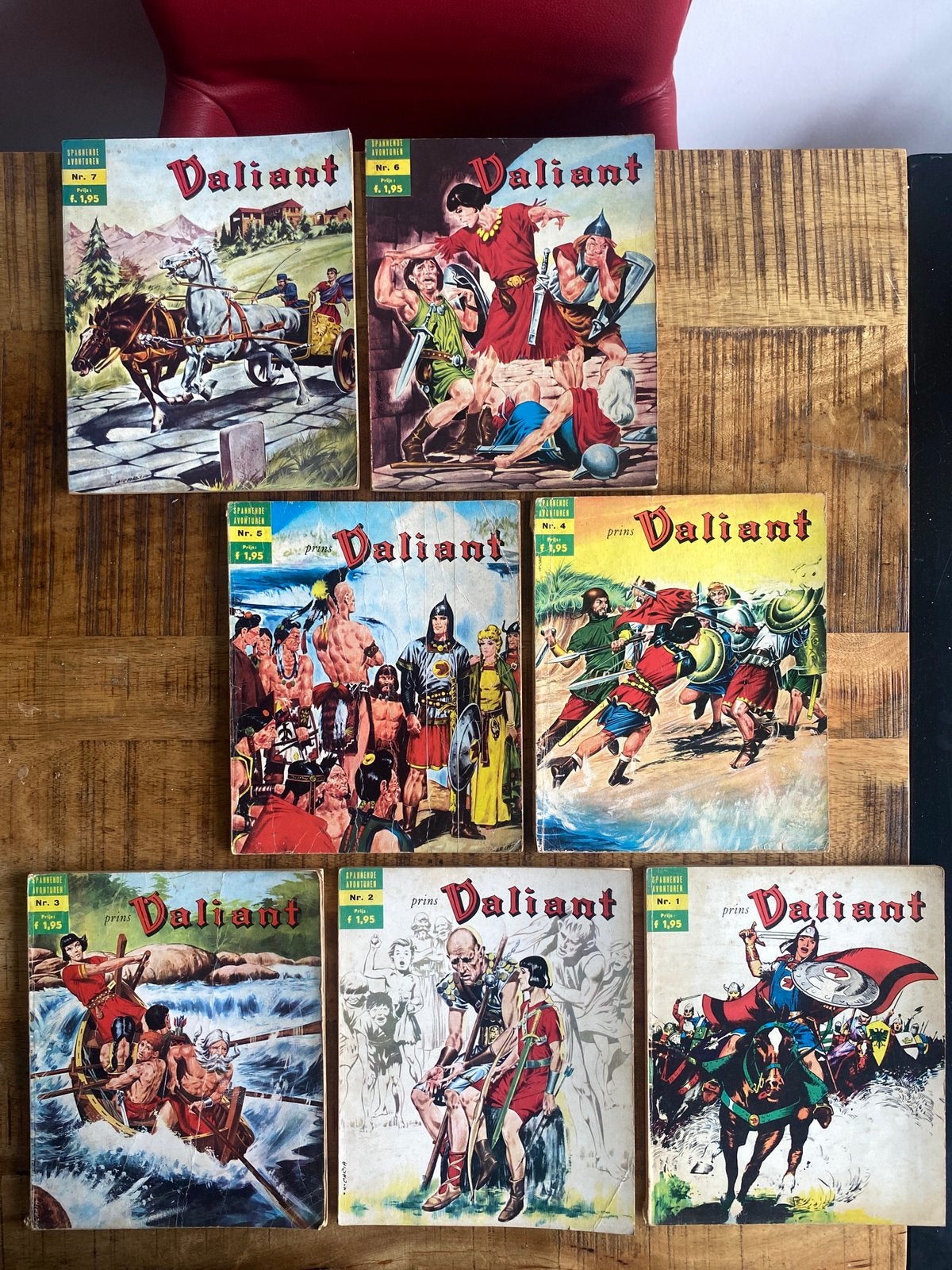 De spannende avonturen van prins Valiant deel 1-7, Boeken, Eén comic, Ophalen of Verzenden, Gelezen, Europa
