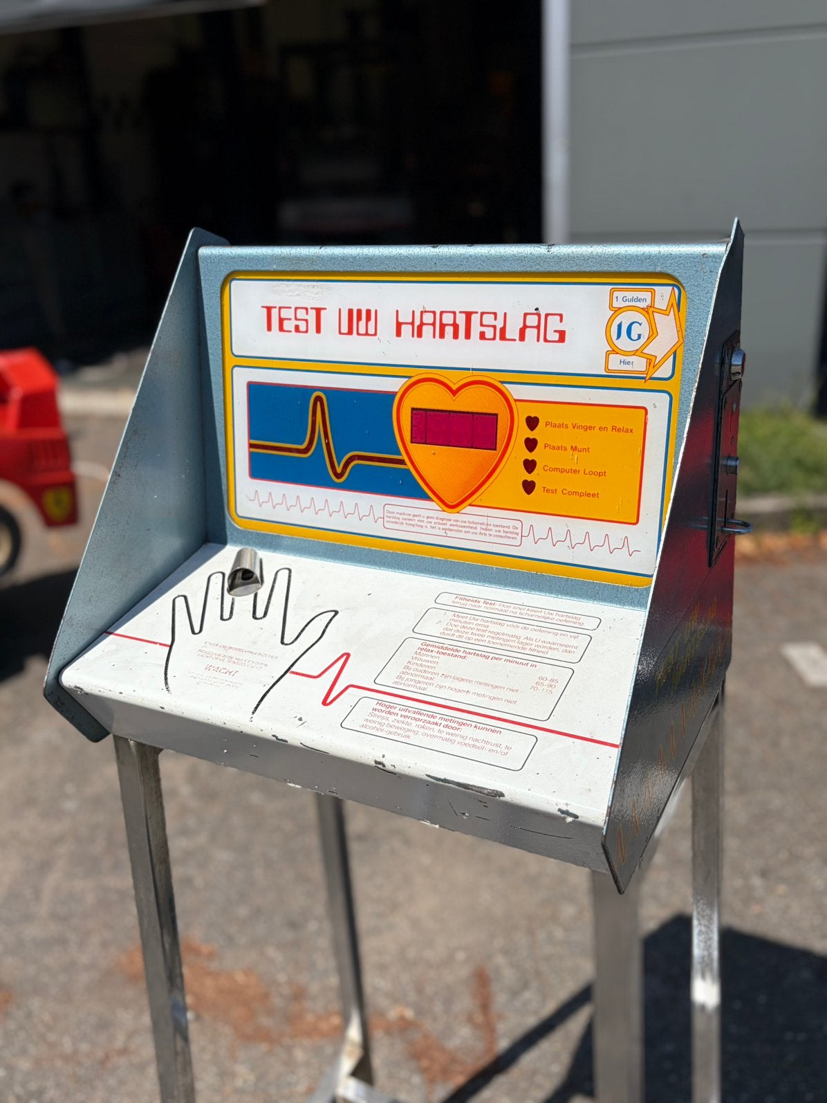 Hartslagmeter (werkend) op muntinworp, Ophalen, Zo goed als nieuw