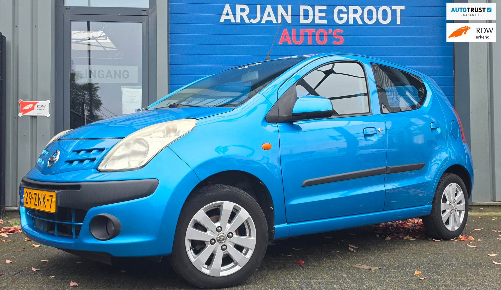 Nissan Pixo 1.0 Look Airco LM Velgen NAP! Elec pakket All se, Voorwielaandrijving, Euro 5, Stof, Gebruikt