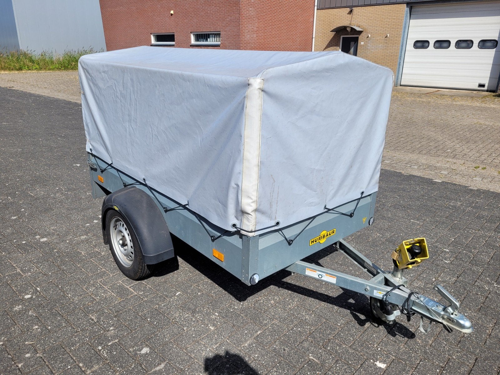 Humbaur Steely 750 Aanhangwagen met Huifkap en Disselslot, Ophalen, Gebruikt