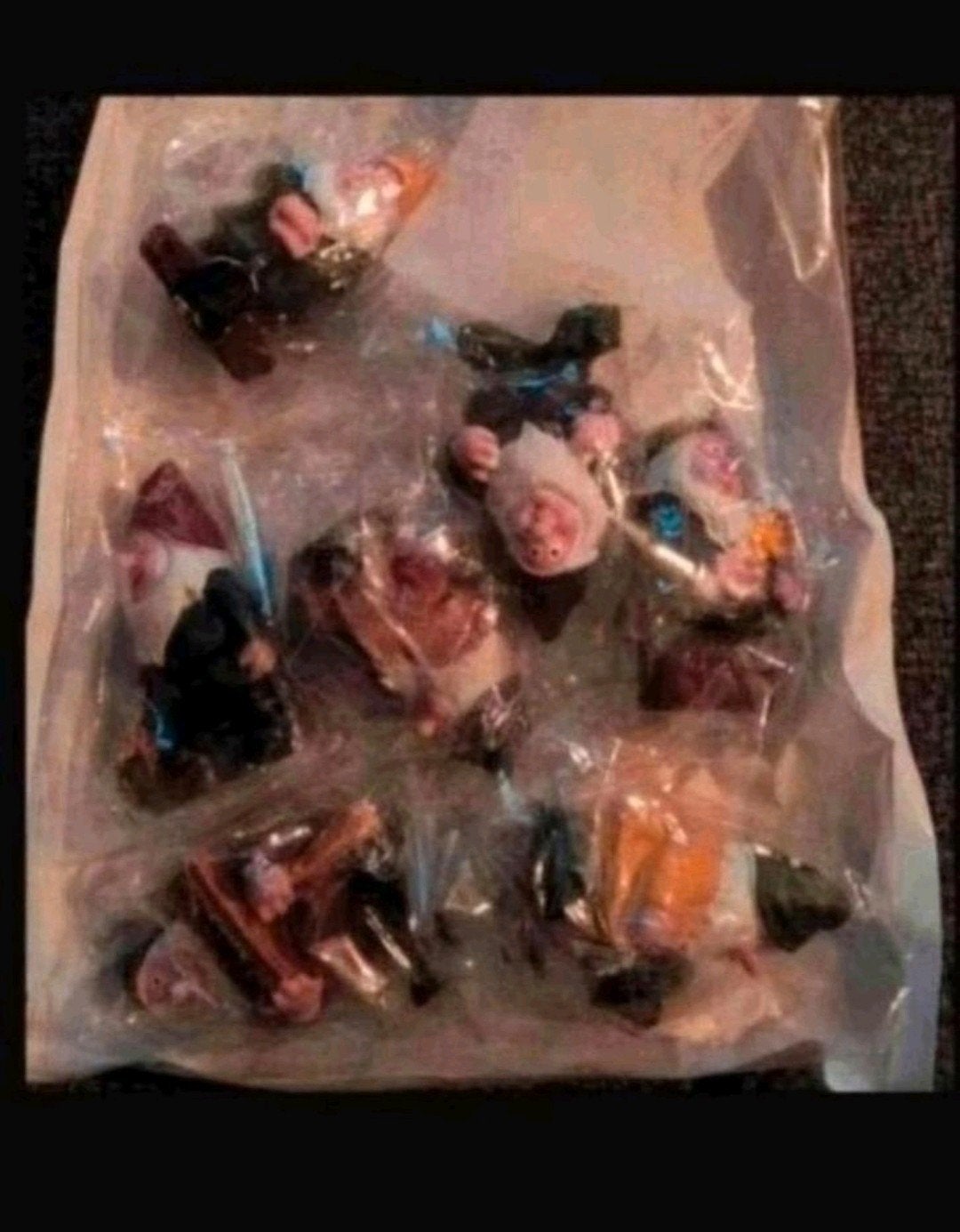 Set van zeven dwergen miniatuurtjes, elk ongeveer 5 cm groot, Ophalen of Verzenden, Nieuw, Beeldje of Poppetje