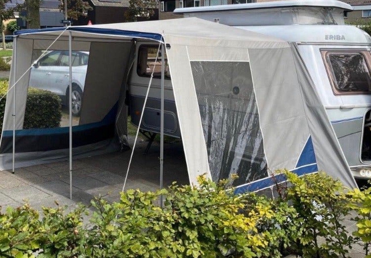 Caravanluifel met vaste zijwanden, Caravans en Kamperen, Caravan accessoires, Ophalen of Verzenden, Gebruikt