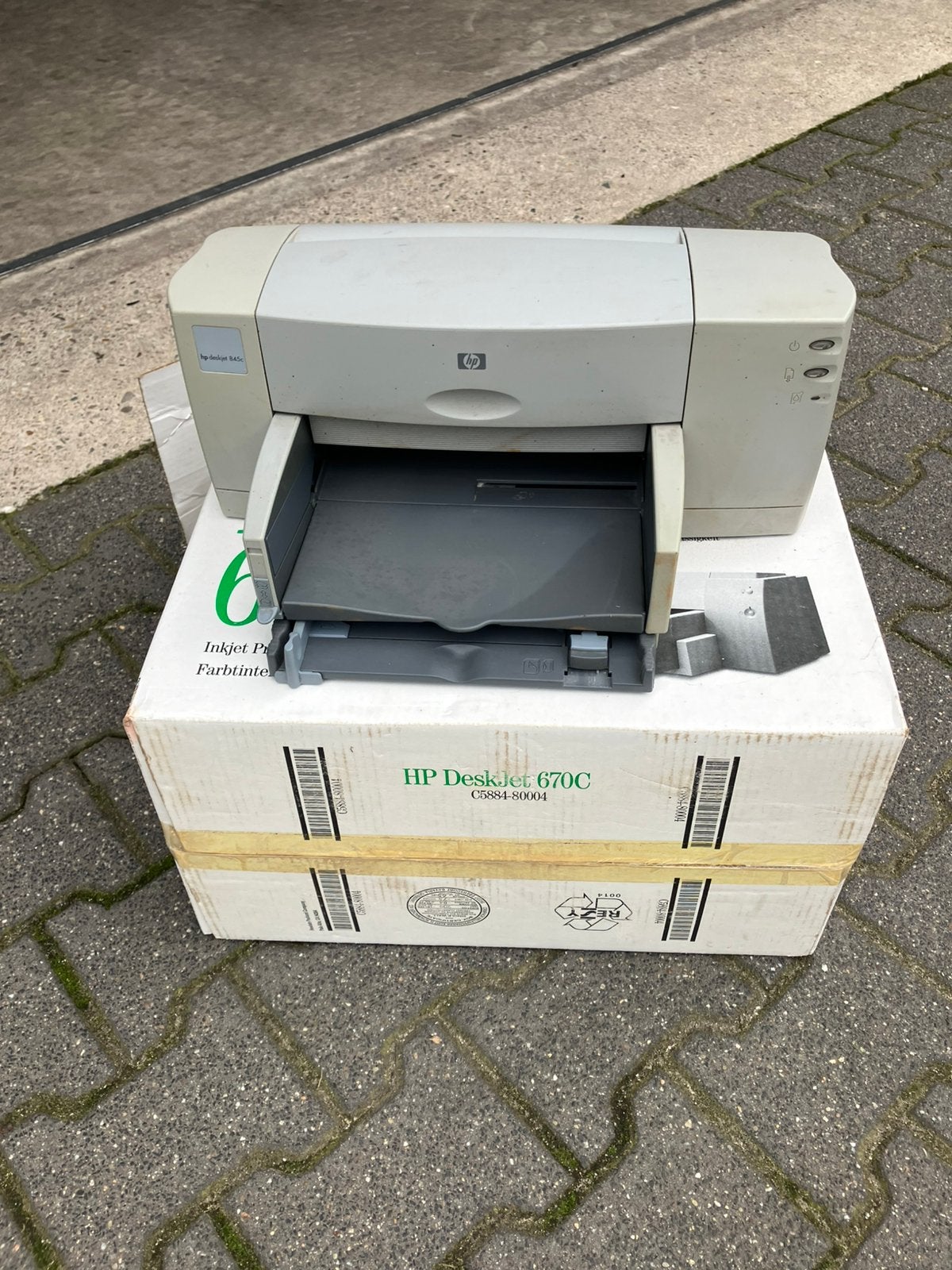 Hp deskjes 845c, Ophalen, Printer