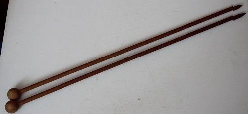 houten breinaalden 9 mm 60 cm 132702, Hobby en Vrije tijd, Ophalen of Verzenden, Zo goed als nieuw, Breien, Naald
