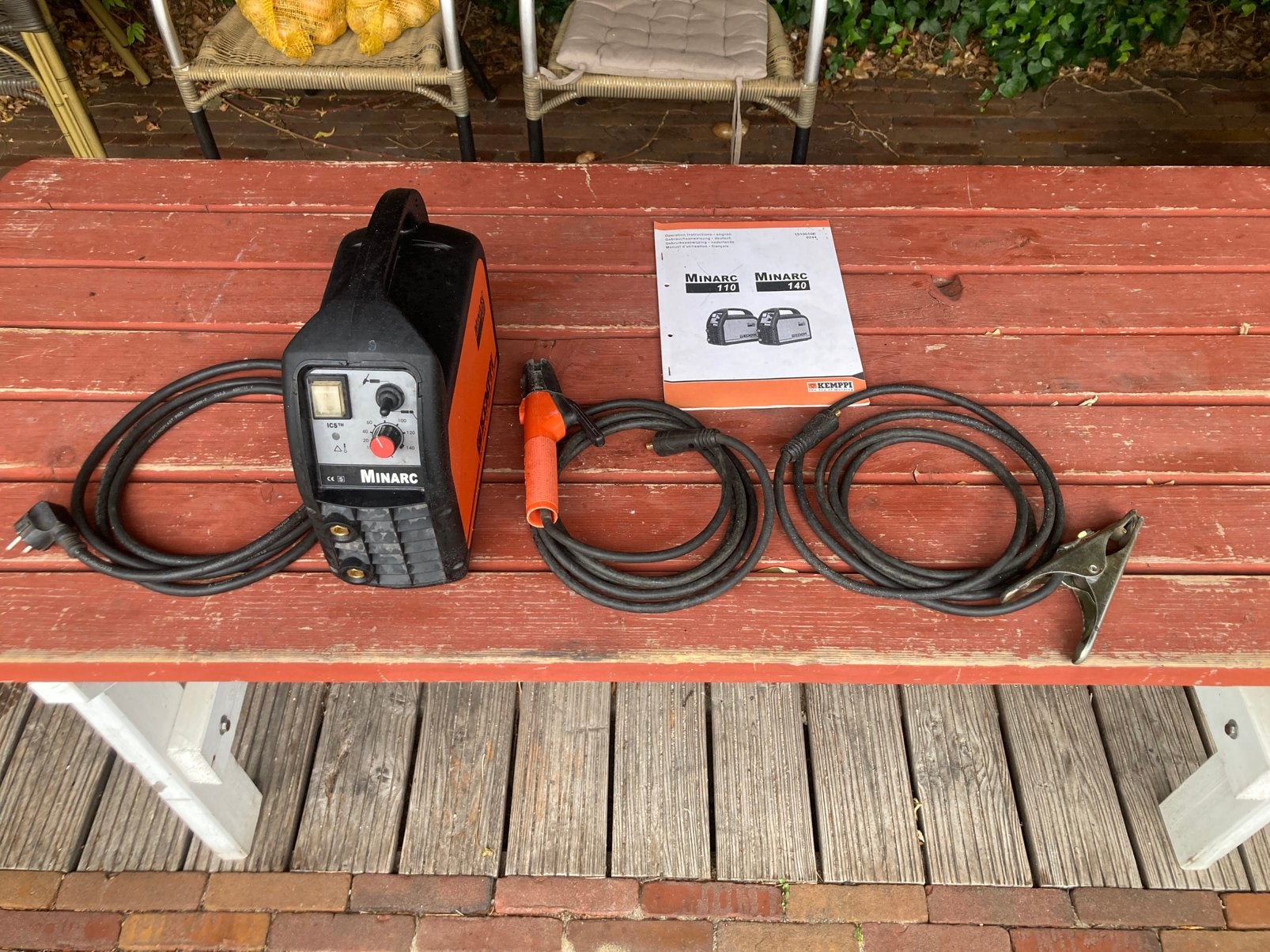 Kemppi Minarc 140 lasapparaat., Doe-het-zelf en Verbouw, Ophalen of Verzenden, Gebruikt, Minder dan 150 ampère, Inverter