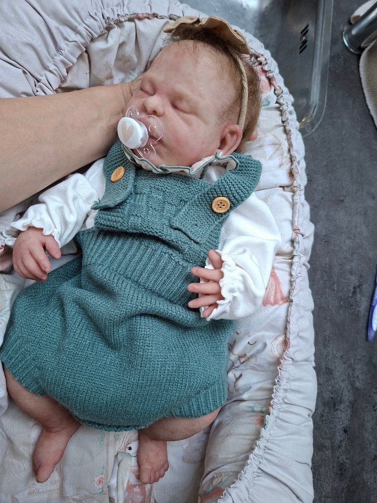 full body siliconen reborn baby met 2 certificaten, Ophalen of Verzenden, Nieuw, Babypop, Levensecht of Reborn