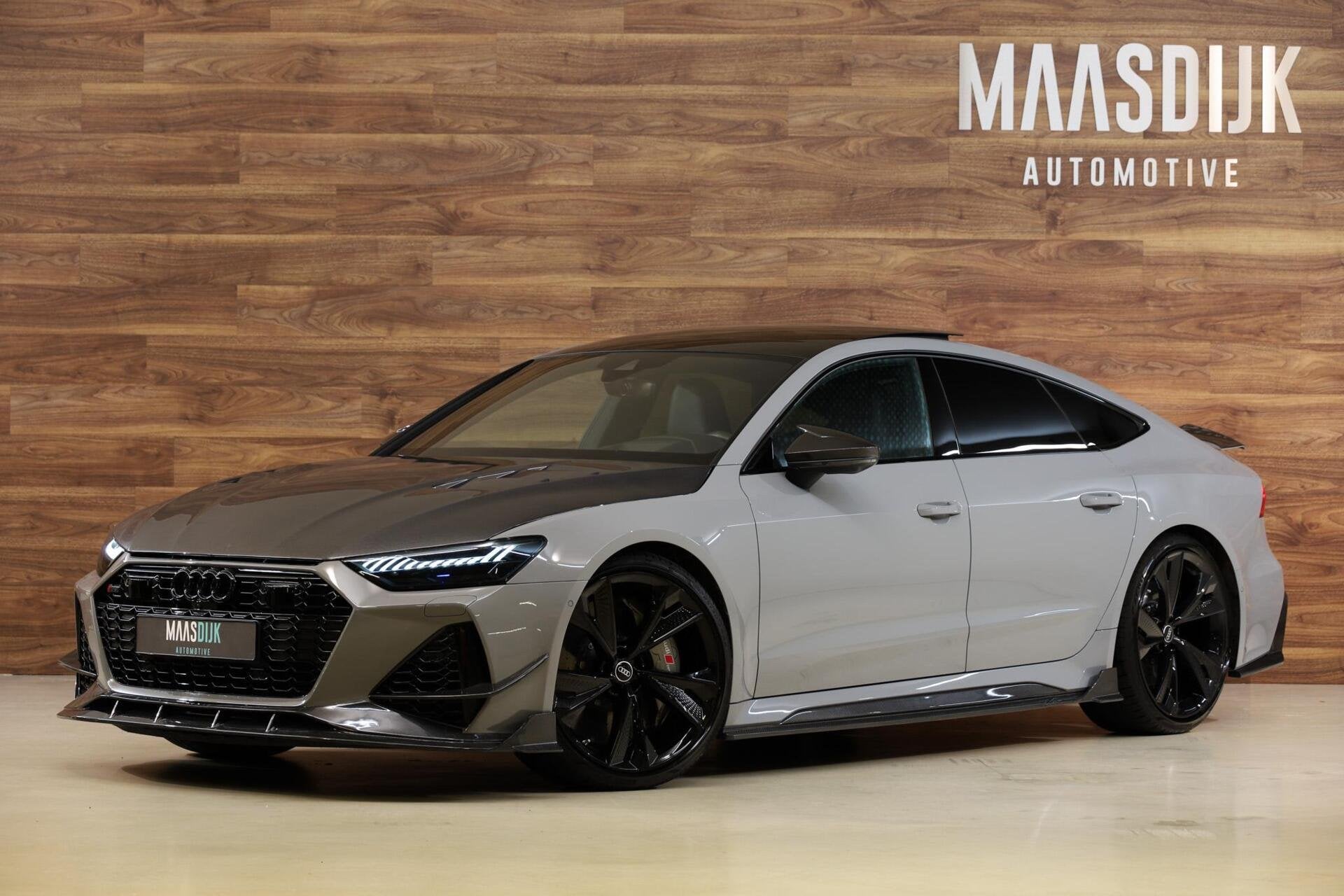Audi RS 7 4.0 TFSI Quattro|5P|Dynamic+|Carbon|Pano|B&O|HUD|, Auto's, Automaat, Dealer onderhouden, Gebruikt, Leder