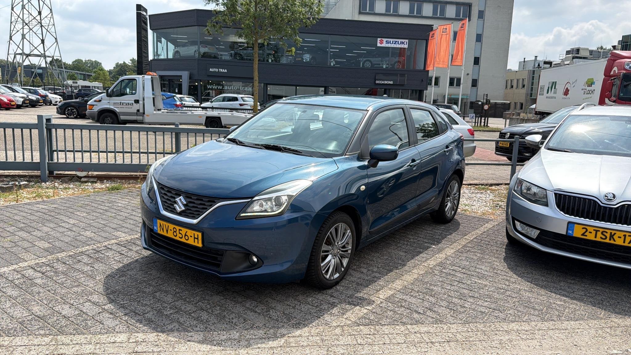 Suzuki Baleno 1.2 Exclusive / Aut / Airco / Navi / Volledig, Auto's, Stof, Gebruikt, 4 cilinders, Origineel Nederlands