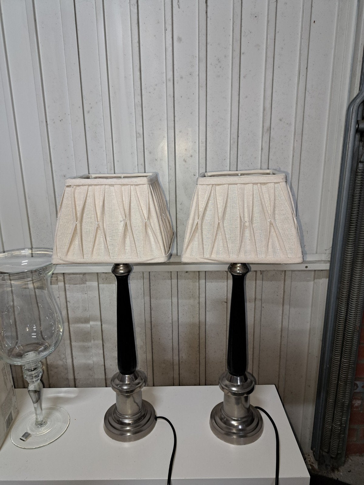 2 tafel lampen, Ophalen, Gebruikt, E27 (groot), Landelijk