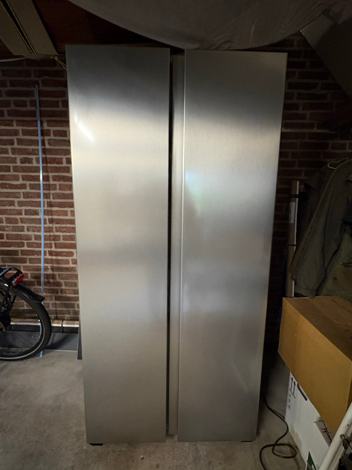 Exquisit Amerikaanse koel/vries combinatie Exquisit, Ophalen, 60 cm of meer, Met aparte vriezer, 160 cm of meer