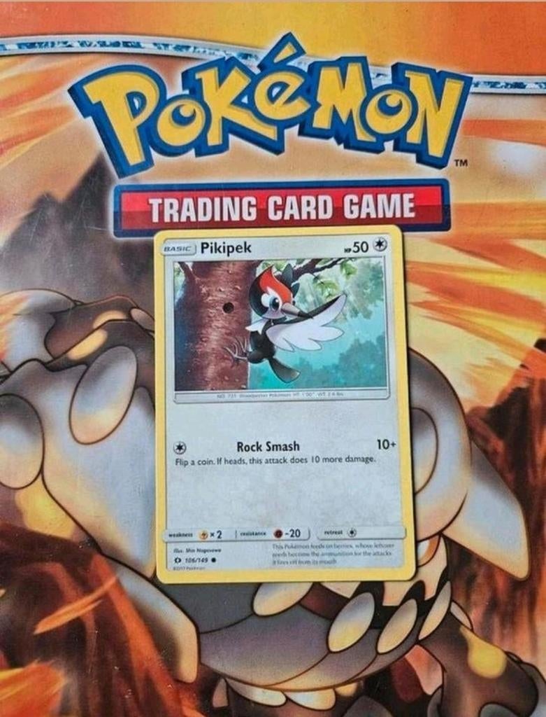 Pikipek 106/149 Sun&moon base set pokemon kaart, Ophalen of Verzenden, Gebruikt, Losse kaart