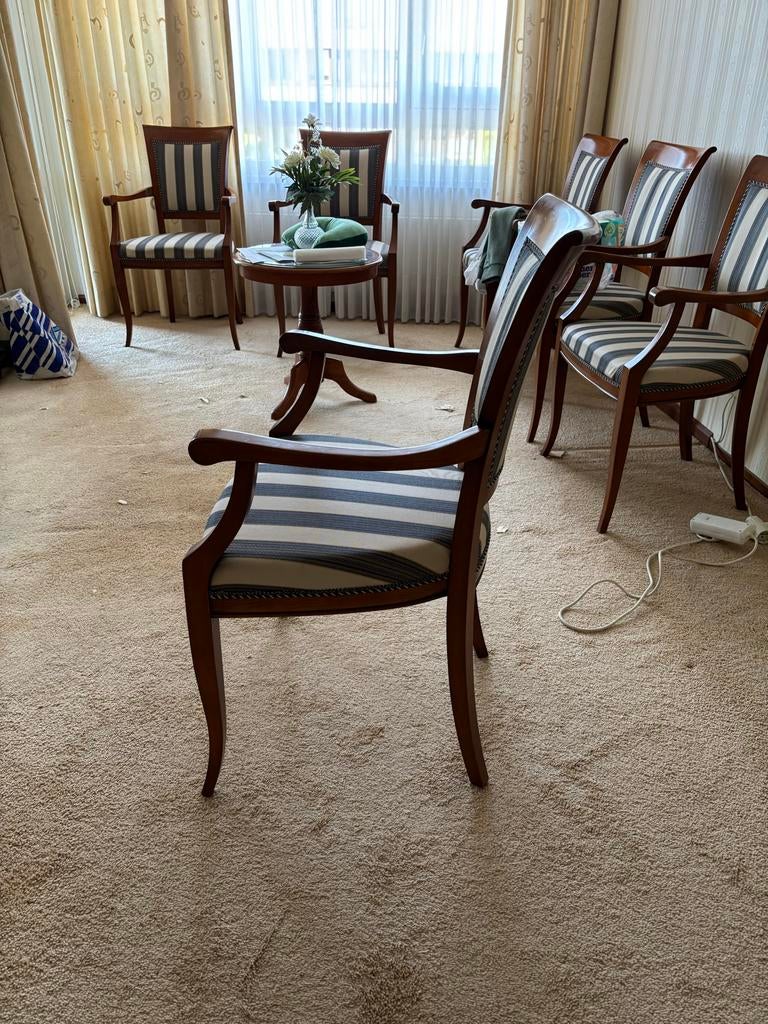 6 klassieke Italiaanse stoelen - Selva Style International, Ophalen, Bruin, Zo goed als nieuw, Vijf, Zes of meer stoelen
