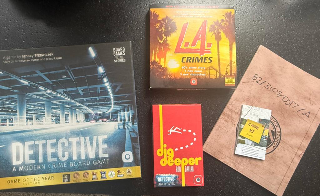 Detective - a modern crime board game + uitbreidingen, Ophalen of Verzenden