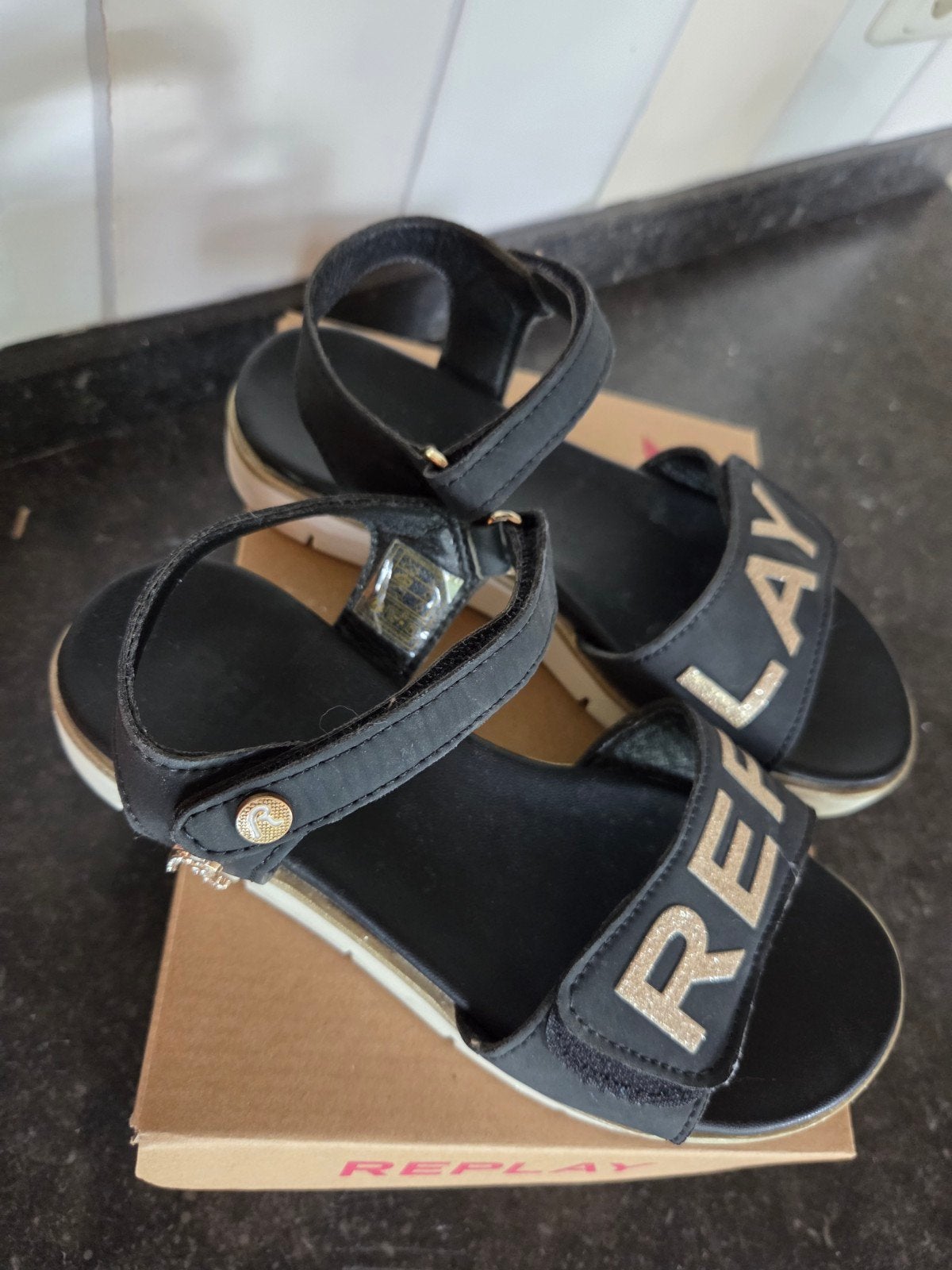 Replay sandalen als nieuw!, Overige typen, Ophalen of Verzenden, Zo goed als nieuw, Meisje