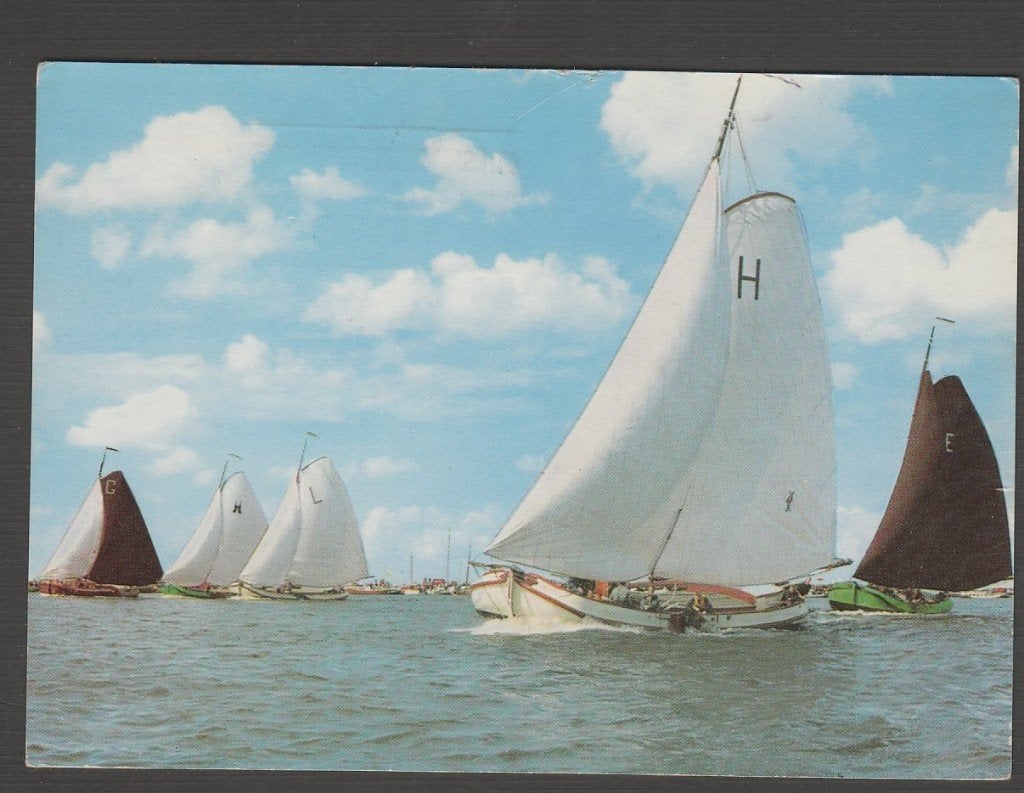 Skutsjesilen Skutsje Grouw Sneek Lemmer Heerenven Eernewoude, Verzenden, 1960 tot 1980, Gelopen, Friesland
