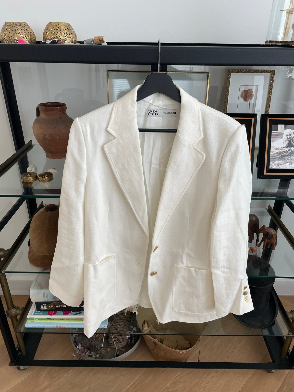 Nieuw Zara Jasje Maat M - Wit, Maat 38/40 (M), Wit, Nieuw, Ophalen of Verzenden