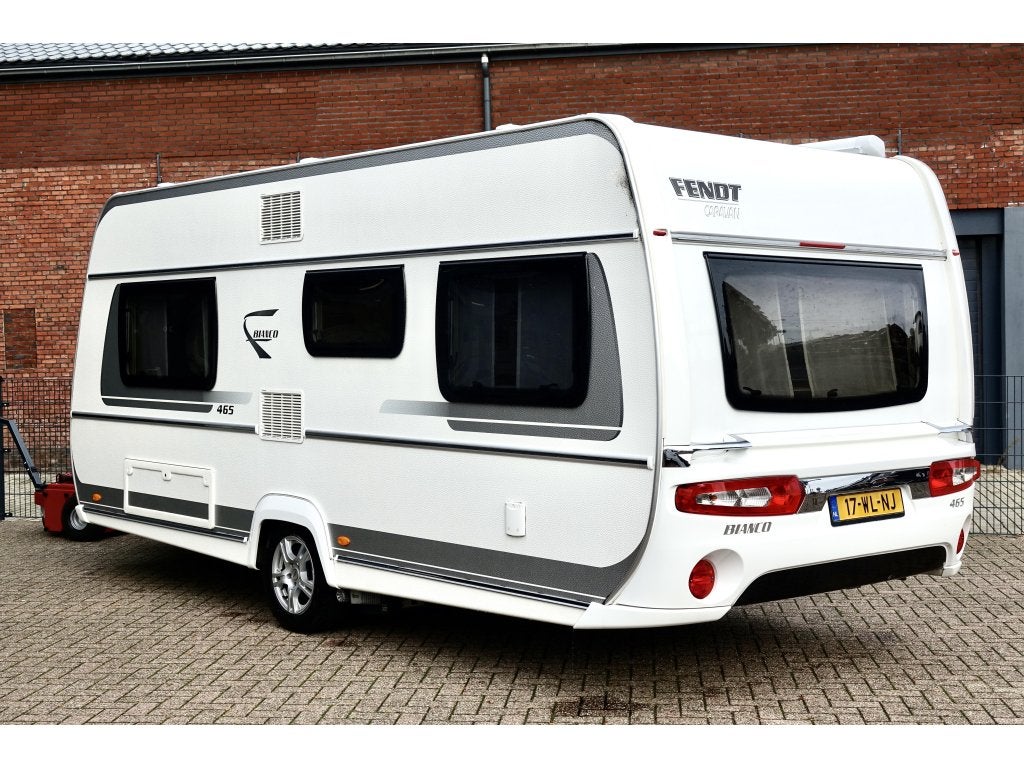 Fendt Bianco 465 SFB Mover Luifel Fietsrek 1e eigenaar 1500K, Caravans en Kamperen, Dwarsbed, Rondzit, Tot en met 4, 1000 - 1250 kg