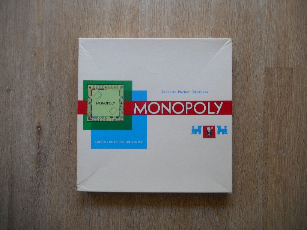 Monopoly witte vierkante doos, Ophalen, Gebruikt