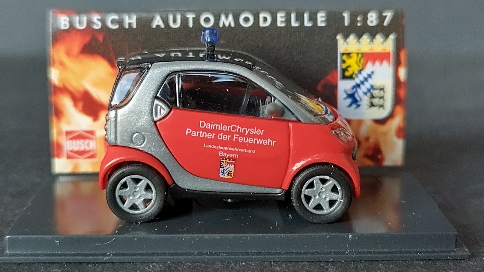 Smart Fortwo Feuerwehr Daimler Chrysler 1:87 Busch Pol, Overige merken, Auto, Verzenden, .