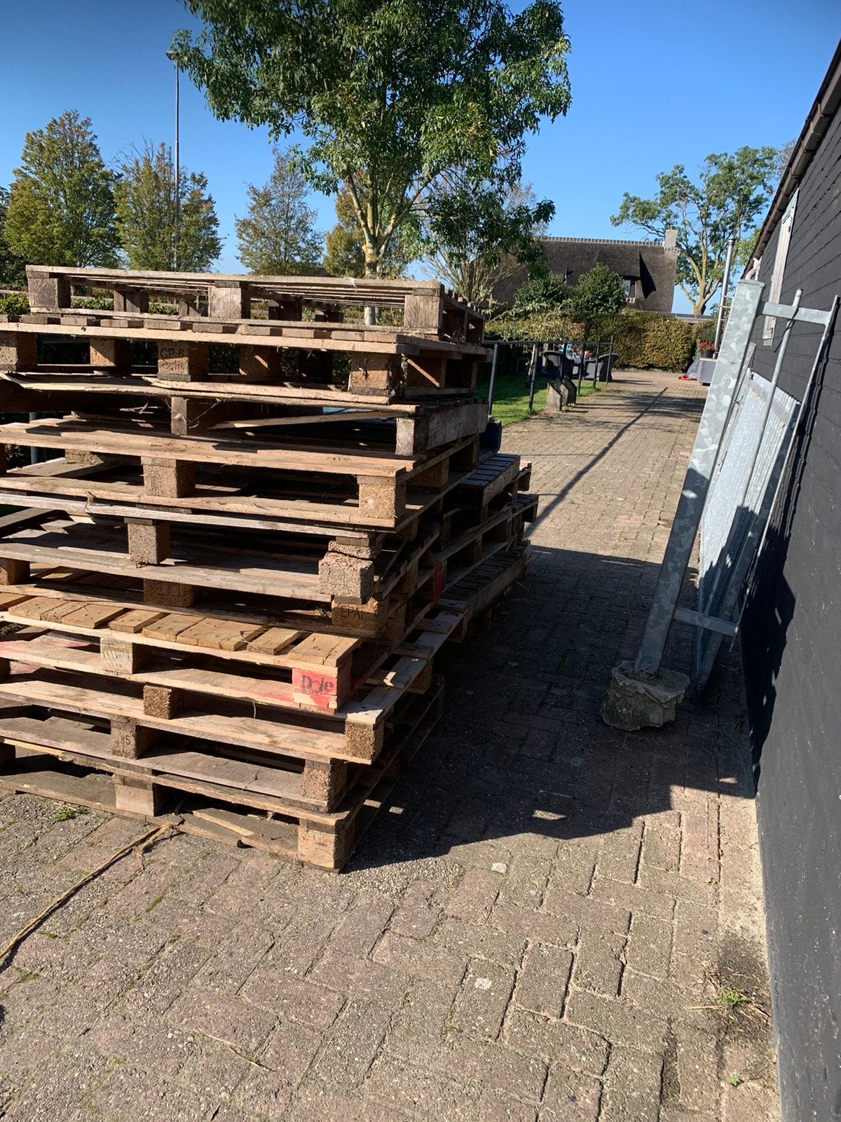 Houten pallets GRATIS, Ophalen, Gebruikt, Pallet, Minder dan 200 cm
