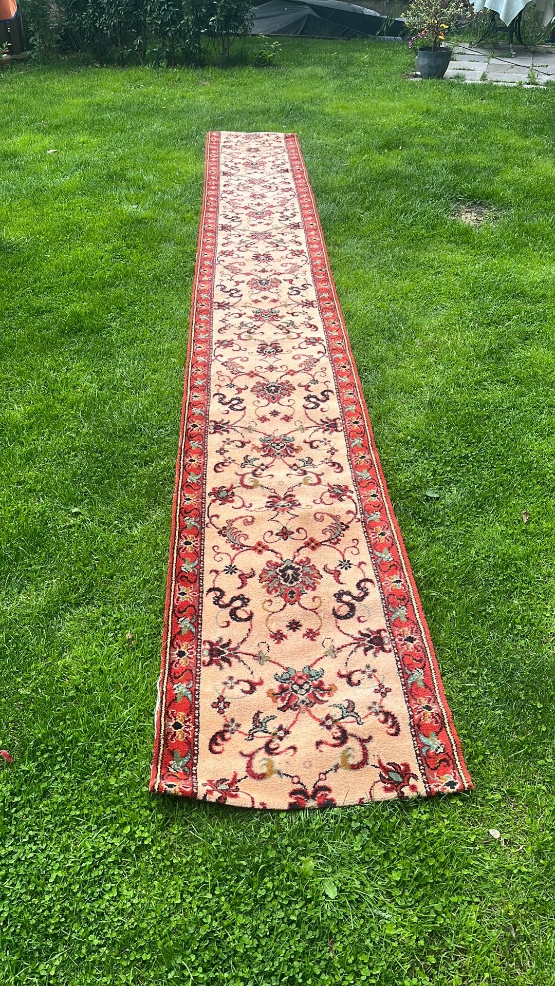 Stappenloper loper 5,55 meter, Gebruikt, 200 cm of meer, Overige vormen, Rood